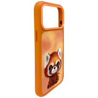 Nimmy Big Eyed Pet 2.0 Raccoon case for iPhone 17 Pro - orange