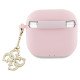 Guess AirPods 4 cover Silicone 4G Charm case - pink