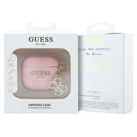 Guess AirPods 4 cover Silicone 4G Charm case - pink