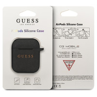 Guess Silicone Cover for AirPods 1/2 - Black