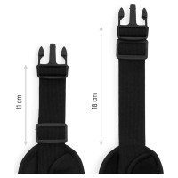 Wozinsky expandable running belt black (WRBBK1)