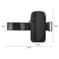Wozinsky WSDB-B armband phone bag for running - black