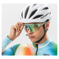 Rockbros Photochromic Cycling Glasses with UV Protection and Corrective Insert - Green