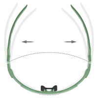 Rockbros Photochromic Cycling Glasses with UV Protection and Corrective Insert - Green
