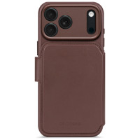 Decoded Leather Detachable Wallet Case with MagSafe for iPhone 17 Pro - Brown
