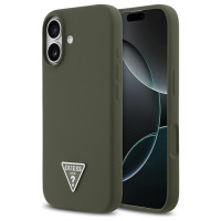 Guess Silicone Triangle Logo MagSafe Case for iPhone 17 - Green