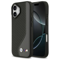 BMW M Carbon Logo MagSafe Case for iPhone 17 - Black and Gray