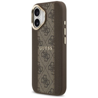 Guess 4G Stripe MagSafe case for iPhone 17 - brown