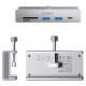 Orico MH5PC Hub Clamp-Mounted USB-C / 2x USB-A 3.2 + 1x USB-C 3.2 + 1x SD&TF - Silver
