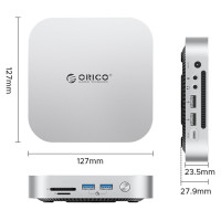 Orico MiniLink 9-in-1 Docking Station with M.2 SSD Hard Drive Bay - Silver