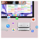 Orico MiniLink 9-in-1 Docking Station with M.2 SSD Hard Drive Bay - Silver
