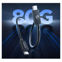 Orico USB4 Thunderbolt5 Cable 80Gbps 240W USB-C to USB-C 2m - Black