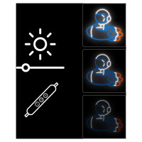 Manta SNL90MT Style Neon Lights ASTRONAUT ON RAKETA