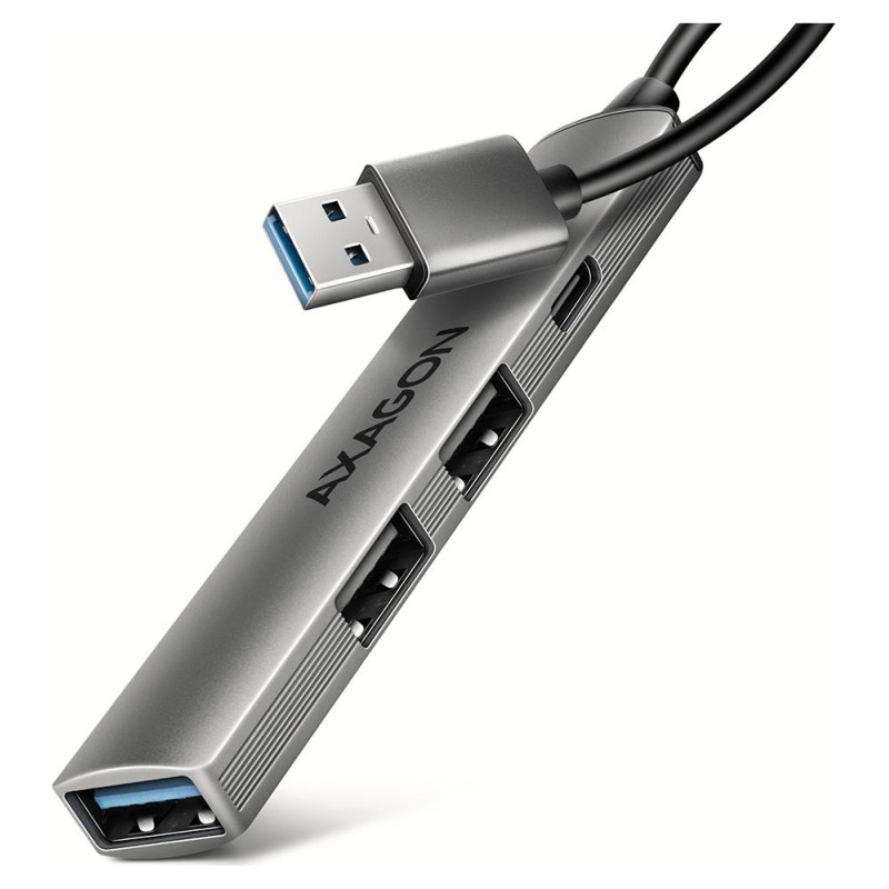 Axagon HUE-STA ALU STRIP USB-A 4 port hub
