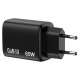 Verbatim Lādētājs Verbatim Essentials GaN Wall Charger 65W 3 Port Black