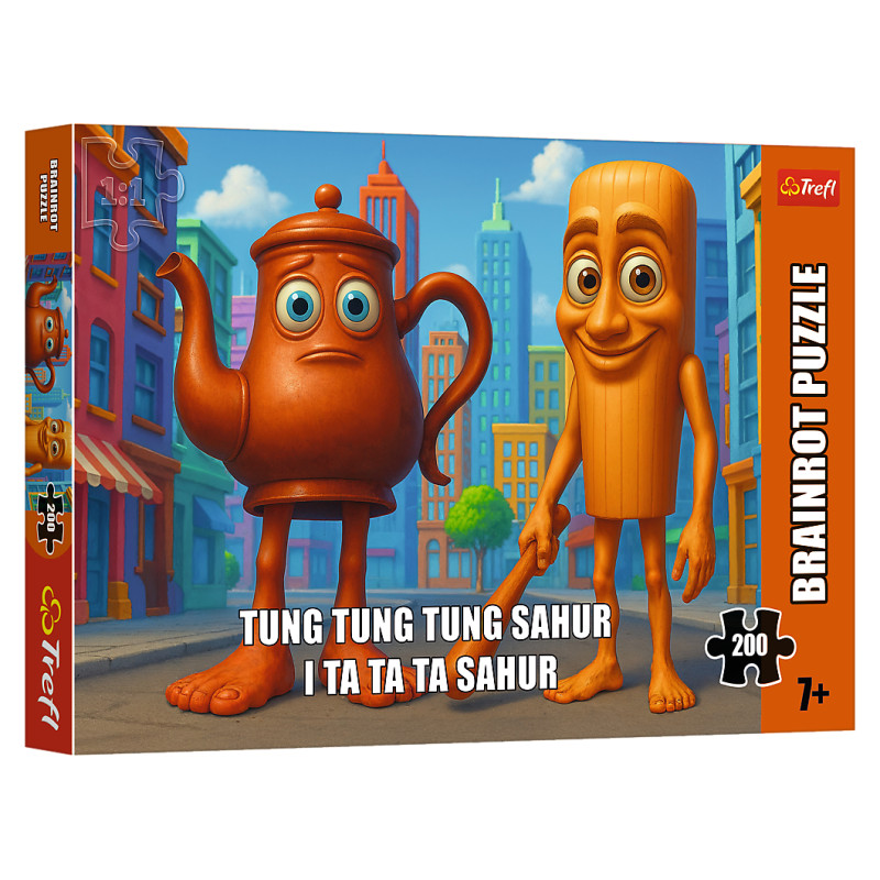 Trefl BRAINROT Puzle Tung Tung Sahur, 200 gab.