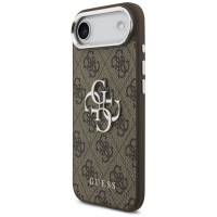 Guess 4G Big 4G Classic Logo case for iPhone 17 Air - brown and silver