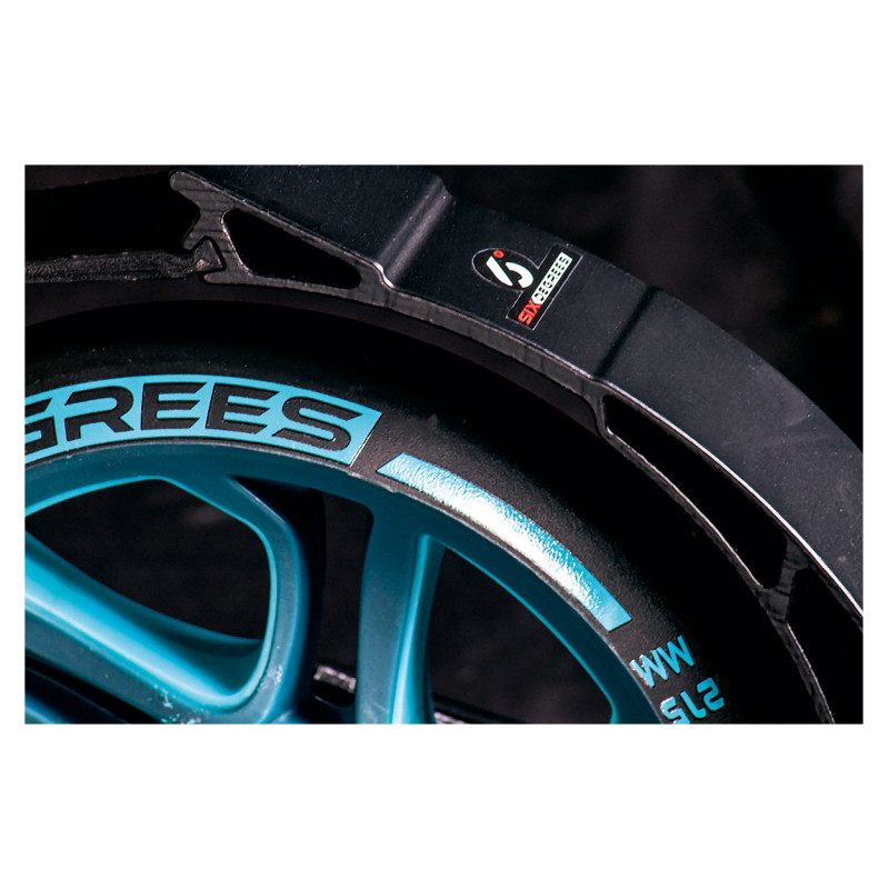 Six Degrees Scooter skrejritenis 230 mm un 215 mm, tirkīza - AU 514