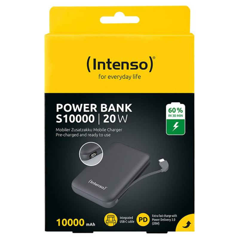 Intenso POWER BANK USB 10000MAH/GREY S10000 7333034 INTENSO