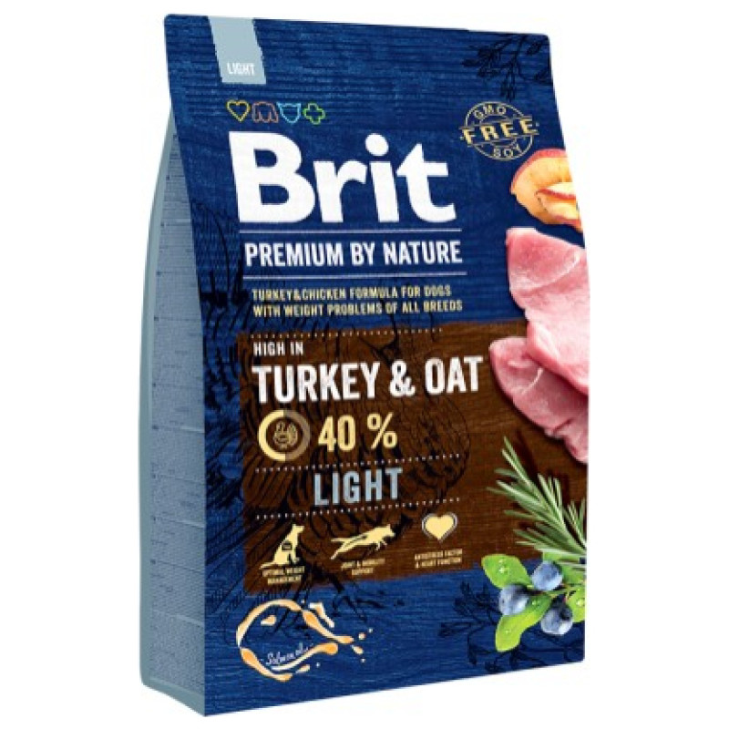 Brit PREMIUM By Natur Light 3 kg barība suņiem