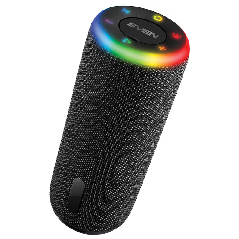 Sven Speaker 2.0 portable SVEN PS-150, black, power output 10W (2x5W) (RMS), TWS, Bluetooth, FM, USB, lithium battery 1800mA*h