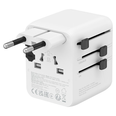 Canyon Travel Adapter OnTour 20 EU/UK/US/AUS 20W&nbsp; White