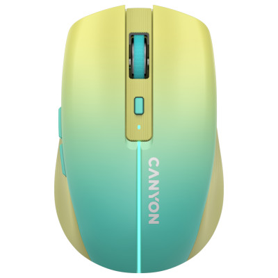Canyon mouse MW-44  Wireless Charge Yellow Blue