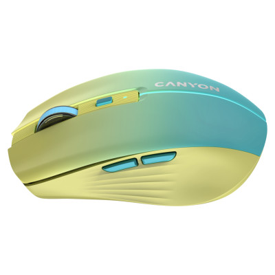 Canyon mouse MW-44  Wireless Charge Yellow Blue
