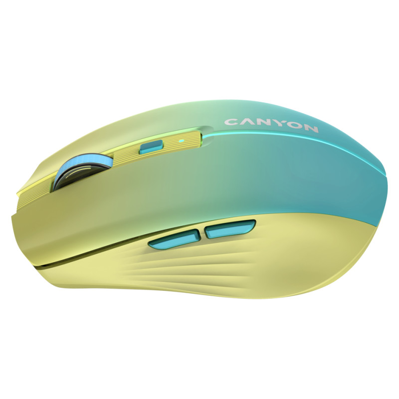 Canyon mouse MW-44  Wireless Charge Yellow Blue