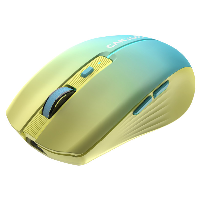 Canyon mouse MW-44  Wireless Charge Yellow Blue