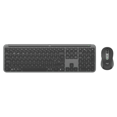 Logitech Signature Slim Wireless Keyboard and Mouse Combo MK950 - GRAPHITE - PAN - 2.4GHZ/BT - NORDIC-613