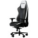 Lorgar Base 311, Gaming chair, PU eco-leather, 1.8 mm metal frame, multiblock mechanism, 4D armrests, 5 Star aluminium base, Class-4 gas lift, 75mm PU casters, Black + white