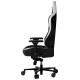 Lorgar Base 311, Gaming chair, PU eco-leather, 1.8 mm metal frame, multiblock mechanism, 4D armrests, 5 Star aluminium base, Class-4 gas lift, 75mm PU casters, Black + white