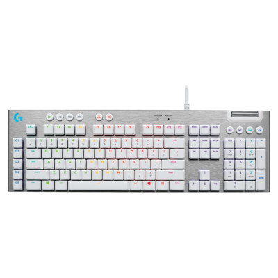 Logitech G815 LIGHTSPEED RGB Mechanical Gaming Keyboard &ndash; GL Tactile - WHITE - PAN - USB - NORDIC-613 - TACTILE SWITCH