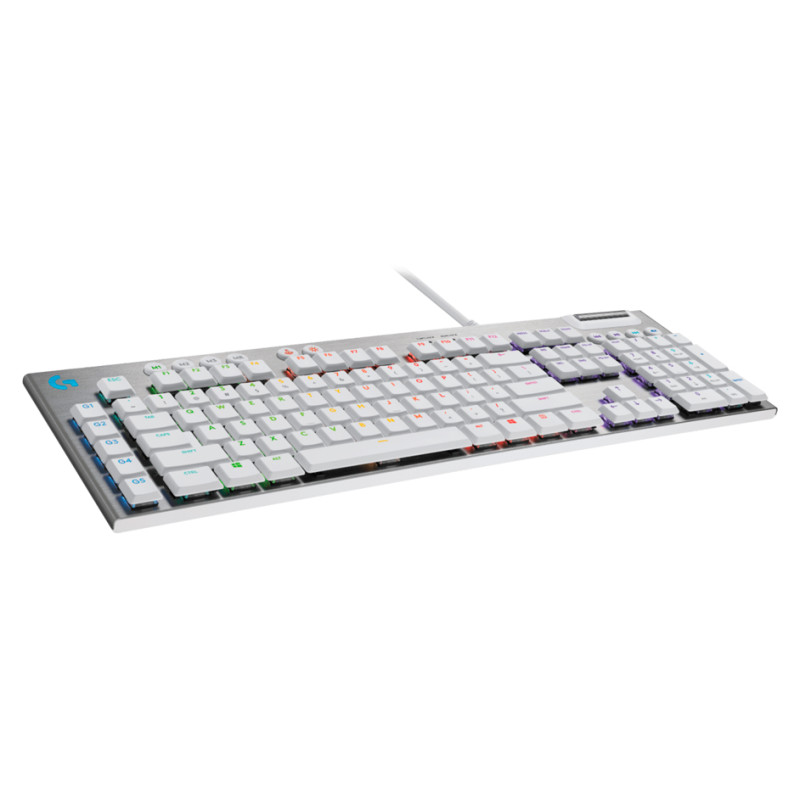 Logitech G815 LIGHTSPEED RGB Mechanical Gaming Keyboard &ndash; GL Tactile - WHITE - PAN - USB - NORDIC-613 - TACTILE SWITCH