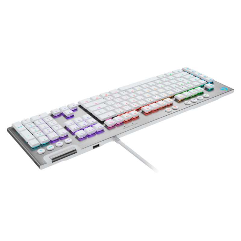 Logitech G815 LIGHTSPEED RGB Mechanical Gaming Keyboard &ndash; GL Tactile - WHITE - PAN - USB - NORDIC-613 - TACTILE SWITCH