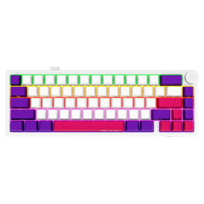 Lorgar KBP70MW, Wireless 65% Mechanical Gaming Keyboard Pro, White, EN layout