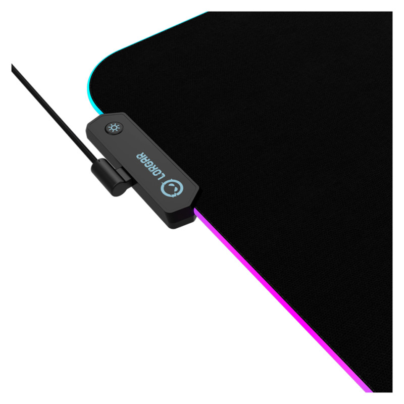 Lorgar Steller 919, Gaming mouse pad, High-speed surface, anti-slip rubber base, RGB backlight, USB connection, Lorgar WP Gameware support, size: 900mm x 360mm x 3mm, weight 0.635kg