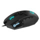 Lorgar Stricter 579, gaming mouse, 9 programmable buttons, Pixart PMW3336 sensor, DPI up to 12 000, 50 million clicks buttons lifespan, 2 switches, built-in display, 1.8m USB soft silicone cable, Matt UV coating with glossy parts and RGB lights with 4 LED