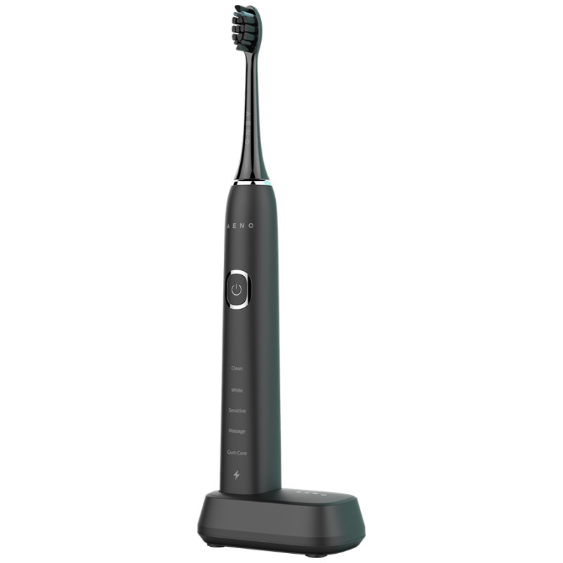 Aeno Sonic Electric Toothbrush DB6: Black, 5 modes, wireless charging, 46000rpm, 40 days without charging, IPX7