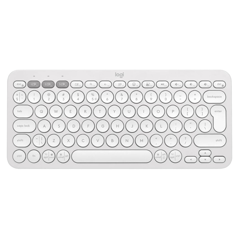 Logitech K380S Bluetooth Keyboard - TONAL WHITE - US INT'L