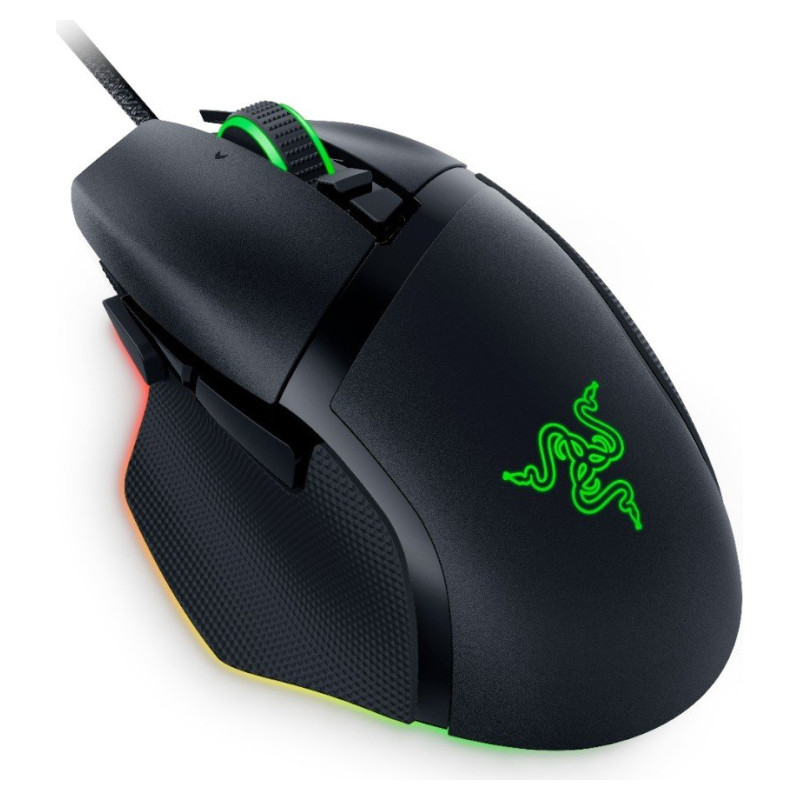 Razer Basilisk V3 35K Gaming Mouse, Black, Focus Pro 35K Optical Sensor Gen-2, Optical Mouse Switches Gen-3, Razer&trade; Speedflex Cable, 4-Way Razer&trade; HyperScroll Tilt Wheel, 35K DPI