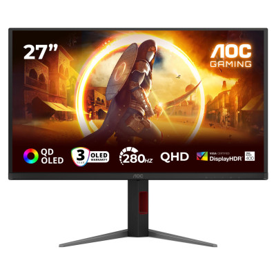 AOC LCD Monitor|AOC|27 "|2560 x 1440 pixels|Quad HD|Native aspect ratio 16:9|QD-OLED|Flat|Q27G4ZD