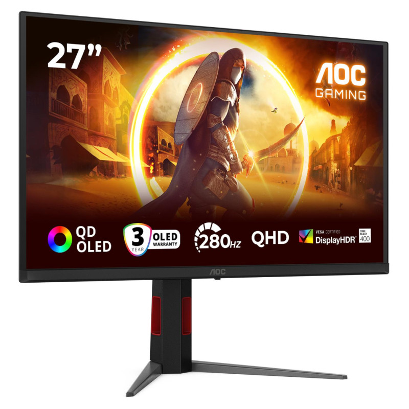 AOC LCD Monitor|AOC|27 "|2560 x 1440 pixels|Quad HD|Native aspect ratio 16:9|QD-OLED|Flat|Q27G4ZD