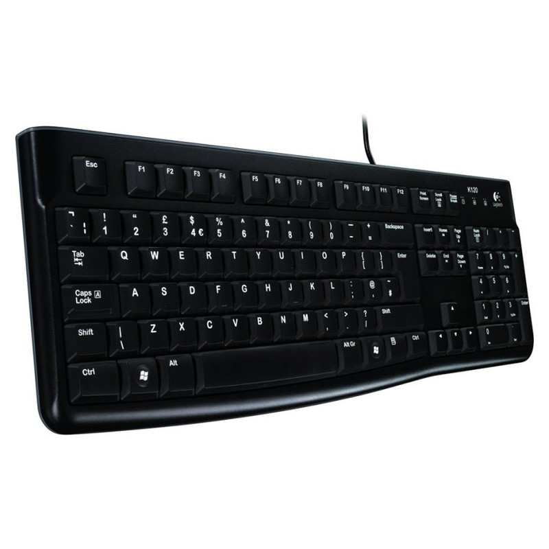Logitech K120 Corded Keyboard - BLACK - USB - LTH - B2B