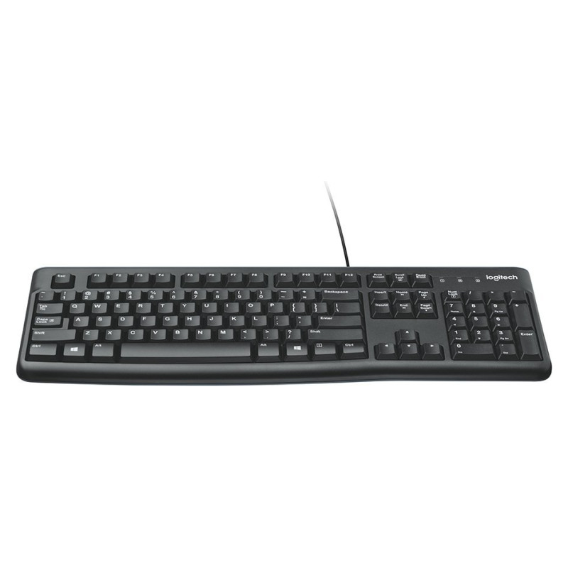 Logitech K120 Corded Keyboard - BLACK - USB - LTH - B2B