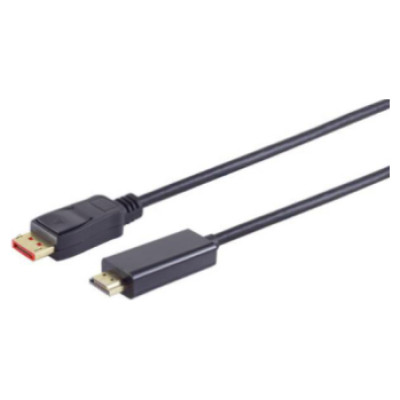 Brackton Kabelis Brackton DisplayPort Male - HDMI Male 1.0m Black