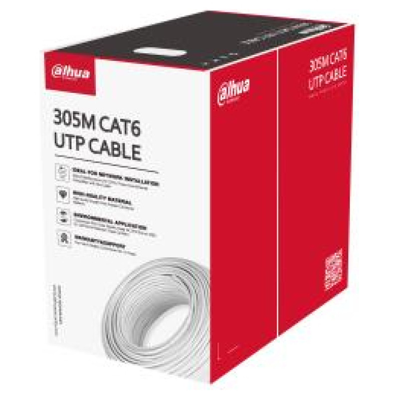 Dahua CABLE CAT6 UTP 305M WHITE/PFM923I-6UN-C DAHUA
