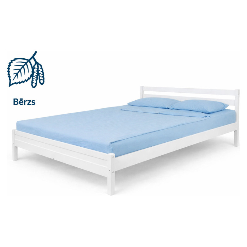 Emis Koka gulta "Elis" 90x200 / Balts