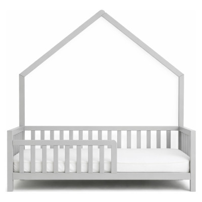 Emis Montessori bērnu gulta "Cottage" 80x160 / Balts / Nē